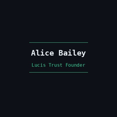 Alice Bailey